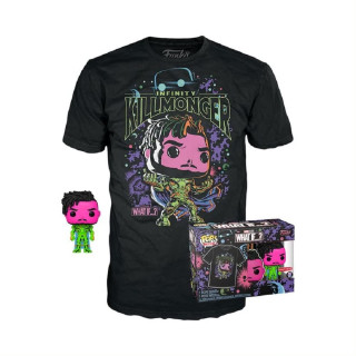 Funko Pop! & Tee: What If - Killmonger - Extra Large - (XL) - Anything Goes - T-Shirt - Kleidung mit Vinyl-Sammelfigur - Geschenkidee - Spielzeug und Kurzärmeliges Top Für Erwachsene Männer