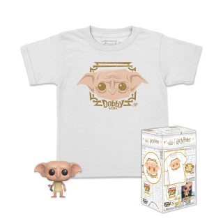Funko Pocket Pop! & Tee: Harry Potter - Dobby - Für Kinder - Small - (S) - T-Shirt - Kleidung mit Vinyl-Minifigur Zum Sammeln - Geschenkidee - Spielzeug und Kurzärmeliges Top Für Erwachsene