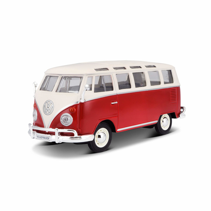 Maisto VW Bus Samba: Originalgetreues Modellauto VW T1 mit Vordertür ,  22,49 €