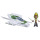 Star Wars F8014 EIGENSCHAFTSFAHRZEUG NORDOSTEN Kai Brightstar Jedi Fahrer, Figur mit Raumschiff, Skala 10 cm, Spielzeug für Kinder