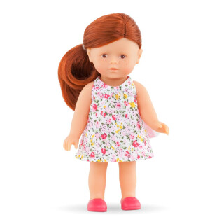 Corolle 9000240030 - Mini Corolline Ruby rothaarig 20cm, Französische Puppe mit Charme und Vanilleduft
