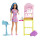BARBIE Skipper Erste Jobs Puppe und Accessoires - Station zum Ohrlochstechen, 10 Paar Ohrringe, Desinfektionsmittel, Wattepads, für Kinder ab 3 Jahren, HKD78