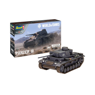 Revell 03501 PzKpfw.III AUSF.L World of Tanks originalgetreuer Modellbausatz für Fortgeschrittene, unlackiert