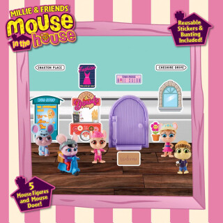 Millie and Friends Mouse in The House CO07707 Figuren, Spielzeug, Sammelspielzeug, Fantasiespiel, für Kinder von 3 bis 7 Jahren