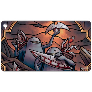 UP - March of The Machine: The Aftermath White Stitched Playmat v3 for Magic: The Gathering