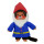 Sekiguchi 242054 - Original Monchhichi Junge Waldzwerg, Plüschtier mit Kostüm, Bart und Zwergenmütze, ca. 20 cm großes Kuscheltier aus braunem Plüsch