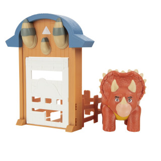 Dino Ranch DNR0024 - Dino Action Pack - Triceratops, bewegliche Figuren, ab 3 Jahren