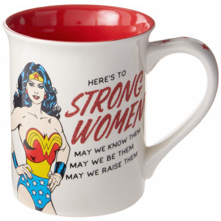 DC Comics Wonder Woman Strong Women 16 oz. Mug