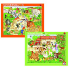 2er-Set Rahmenpuzzle Zoo und Bauernhof 16+24 Teile