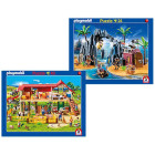 2er Set Rahmenpuzzle 24 Teile/40 Teile Playmobil