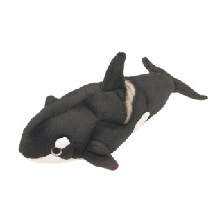 Bauer Spielwaren "Blickfänger" Killer-Wal Plüschtier: Naturgetreues Kuscheltier, ideal auch als Geschenk, softer Plüsch, waschbar, 30 cm, schwarz (14064)