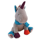 Bieco 04000343 Plüsch Einhorn Alma, mit blauem Schal...