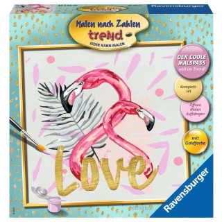 Ravensburger Malen nach Zahlen 28797 Love - Malen nach Zahlen für Erwachsene. Perfektes Malergebnis durch hochwertiges Künstlerzubehör, ohne Rahmen