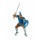 Bullyland 80764 Figur "Figurine World - Schwertkämpfer", blau
