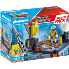 PLAYMOBIL City Action 70816 Starter Pack Baustelle mit...