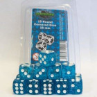 Blackfire Dice - 16mm D6 Dice Set - Glitter Blue (15 Dice)
