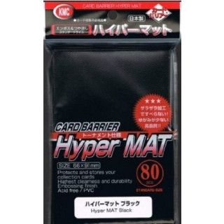 80 KMC Hyper Mat Black Sleeves / Matt Schwarz Kartenhüllen