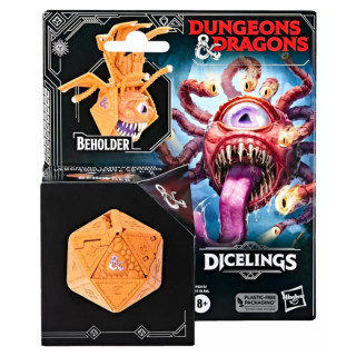 Dungeons & Dragons Dicelings Betrachter, D&D Beholder Drachenspielzeug zum Sammeln, Action-Figur, Orange
