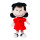 Aurora Peanuts Lucy Plüschfigur 25,4 cm, Rot