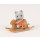 Sylvanian Families 5135 Katze Grau Baby mit Schaukelpferd