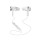 Monster Clarity HD Bügel Ear Kopfhörer Kabellos Bluetooth In-Ear-Kopfhörer Weiß und Chrom