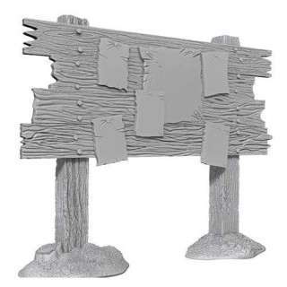 WizKids Deep Cuts Unpainted Miniatures - Bounty Board - English
