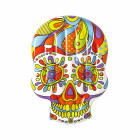 Bestway Luftmatratze, Fiesta Skull, 193 x 141 cm