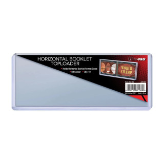 10 Ultra Pro Horizontal Booklet Toploader - 7 5/8" x 3 13/64" (193.7 mm x 81.4 mm) - Top Loader - Holder - Halter