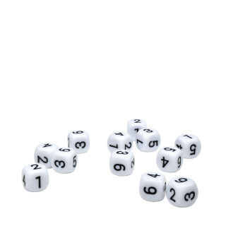 Ultra Pro Dice Set D6 White (12)