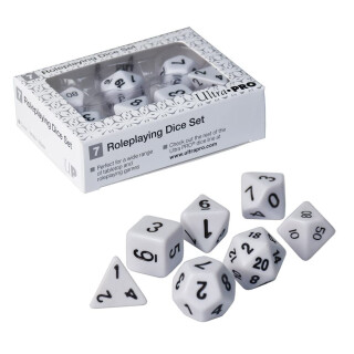 Ultra Pro Dice - Roleplaying Dice Set - White