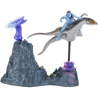 Disney Avatar McFarlane Spielzeug, World of Pandora Neteyam und Ilu Avatar Film Actionfiguren-Set, Disney Toys Sammelfigur - Alter 8+