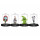 Domez Disneys Nightmare Before Christmas Sammler-Set, enthält Jack Skellington, Sally, Oogie Boogie und Zero