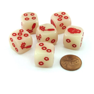 Zombicide - Glow in the Dark Dice - Wrfel