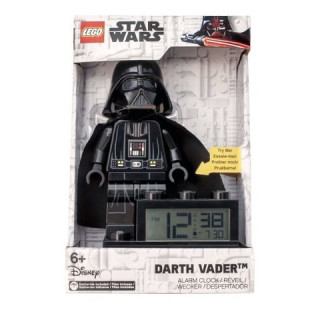 LEGO Star Wars 9004049 Wecker auf einem Fuß mit Darth Vader als Minifigur und mit einem für diesen Charakter typischen Weckton