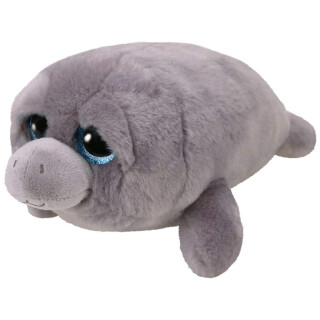 TY 36889 Milo, Seekuh 15cm, mit Glitzeraugen, Beanie Boos, limitiert, grau