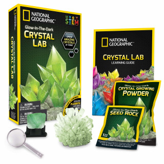 Bandai – National Geographic – Kristallzucht-Set – Grüner Kristall – Bildungs- und Wissenschaftsspiel – STEM – JM00600