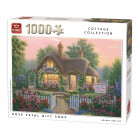 KING 55860 Cottage Rose Petal Gift Shop Puzzle 1000...