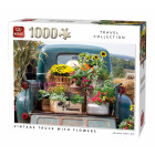 KING 55862 Vintage Truck mit Blumen Puzzle 1000 Teile,...