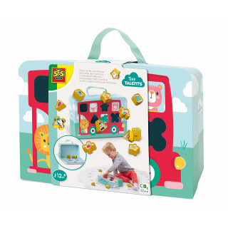 SES creative 13109 Formsortierer Koffer Omnibus, Diverse Farben