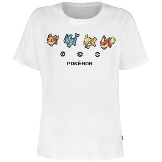Difuzed Pokémon - Eeveelutions - Womens Short Sleeved T-shirt - XL