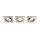 Philips 5039317P0 A++ to A, myLiving LED Einbauspot Shellbark Eckig Warmglow, 3 x 500 lm, Plastik, 4.5 W, Integriert, nickel, 9 x 9 x 5 cm