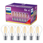 Philips LEDClassic LED Lampe 40W, B22, 6-er Pack,...