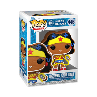 Funko POP! Heroes: DC Holiday - Wonder Woman - WW - Lebkuchen - DC Comics - Vinyl-Sammelfigur - Geschenkidee - Offizielle Handelswaren - Spielzeug Für Kinder und Erwachsene - Comic Books Fans