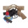 Schrödel J.G. 2020381 Spielzeugpistole, Schwarz / Braun