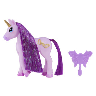 MGAs Dream Bella 14 cm kleines Einhorn – Lavendel, lila Einhorn für Modepuppen, tolles Geschenk, Spielzeug für Kinder ab 3 4 5 Jahren