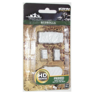 WizKids Deep Cuts Unpainted Miniatures - Bedrolls - English