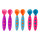 MODWARE - Kleinkindbesteck - 3er Set - pink/blau, blau/orange, lila/koralle