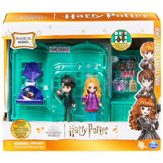Wizarding World Harry Potter - Honeydukes (Honigtopf) Spielset mit Luna Lovegood und Neville Longbottom Sammelfiguren, Spielzeug für Kinder ab 6 Jahren, Fanartikel