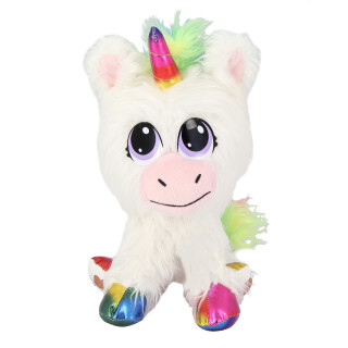 Bauer Spielwaren Rescue Runts Einhorn (18013): Dein neues Haustier zum Adoptieren, Pflegen und Liebhaben Plüschtier, weiß, ca. 23 cm