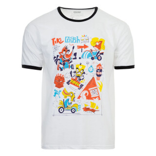 Crash Bandicoot T-Shirt "Tiki Crash" White Size M